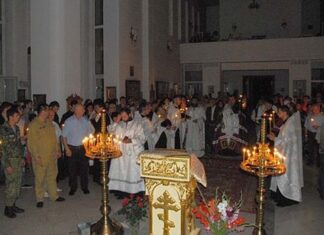ე.კოკოითი ვლადიკავკაზის საკათედრო ტაძარში სიტყვით გამოვიდა